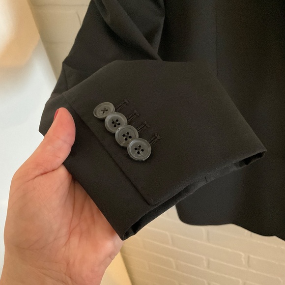 J. Lindeberg Men’s Blazer Hopper Hi-Tech Class Wool Black single breasted Sz 42R - Picture 15 of 15